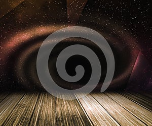 Black Hole Abstract Stage Background