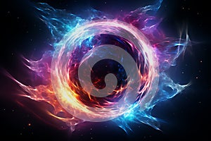 black hole concept, AI generated