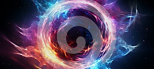 black hole concept, AI generated