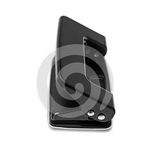 Black hole puncher isolated on white.Office suppy