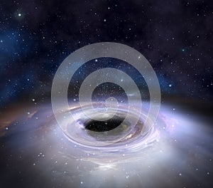 Black hole in space