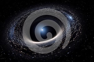Black hole space nature. Generate Ai