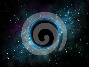 Black hole in space