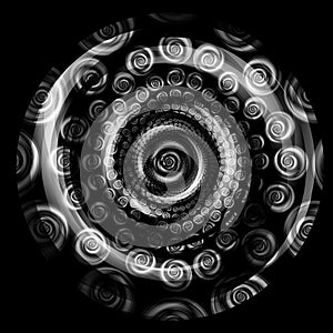 Black Hole Spirals and Circles