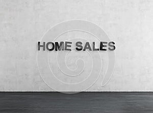 Black home sales text