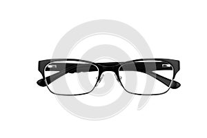 Black horn rimmed glasses