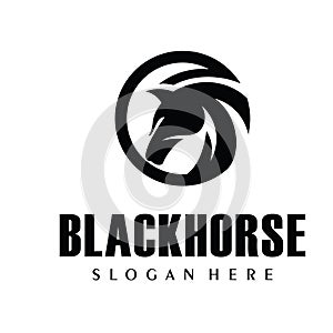 Black Horse Logo Design