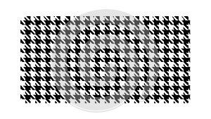 Black Houndstooth Textile Pattern, vector design Generative AI