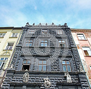 Black House on the Market Square of Lviv, Ukraine