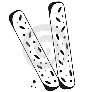 black icon rye crackers