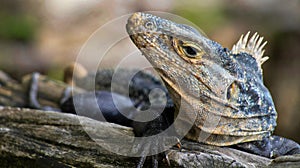 Black Iguana, Marino Ballena National Park, Costa Rica