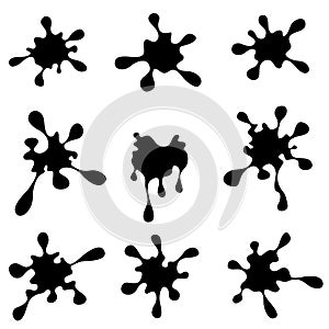 Black Ink Splash Collection