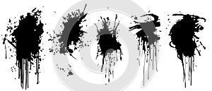 Black Ink Splatter Textures HighRes Images