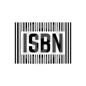 Black isbn sign with barcode photo