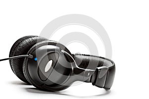 Black isolated headphones