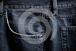 Black jeans pocket