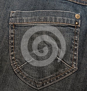 Black jeans pocket