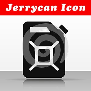 Black jerrycan vector icon design