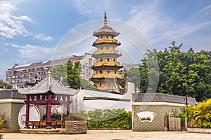 Black Jingguang Pagoda in Fuzhou of Fujian