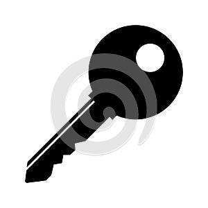 Isolate Black Key vector Icon, Safty and security graphic elements design, Private symbol, Assessibility, Retro simple Icon, Lock