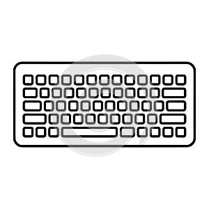 Black keyboard icon computer technology