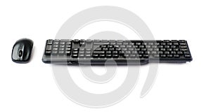 Black keyboard isolated over white background