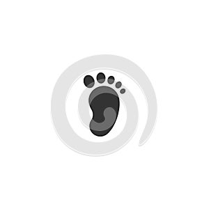 Black kids or baby feet and foot step. New born, pregnant or coming soon child footprints