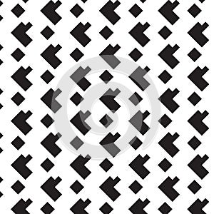 Black L shape and diamond shape pattern background