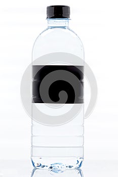 Black Label water bottle isolated