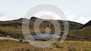 Lagoon in the paramo of Colombia photo