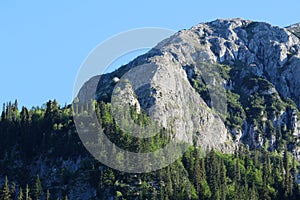 Black lake in Durmitor National Park, Montenegro photo