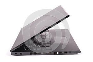 Black laptop clipping path
