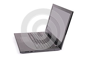 Black laptop clipping path
