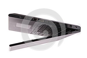 Black laptop clipping path