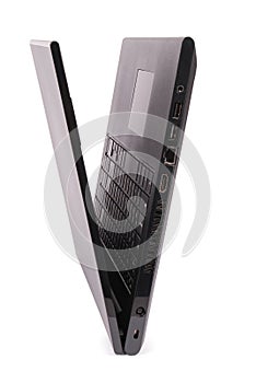 Black laptop clipping path