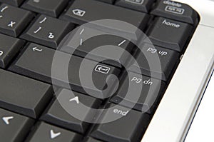 Black laptop keyboard