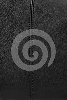 Black leather