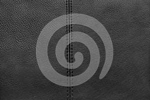 Black leather