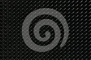 Black leather background with imitation weave texture. Glossy dermantine, artificial leather structure