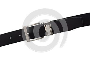 Black leather belt