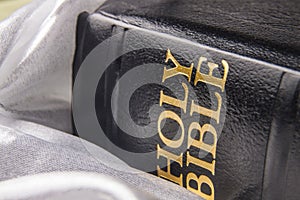 Black leather bible