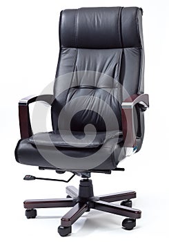 Black Leather Boss Chair