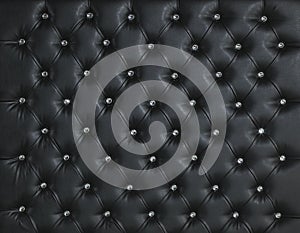 BLACK LEATHER DIAMOND STUDDED LUXURY BACKGROUND