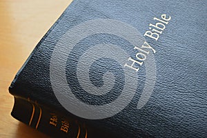 Black Leather Holy Bible photo