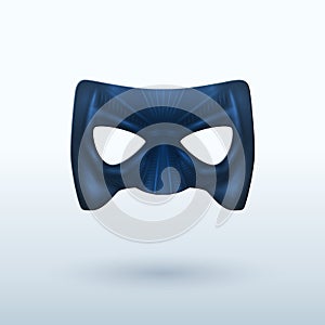 Black Leather Mask for Superhero.