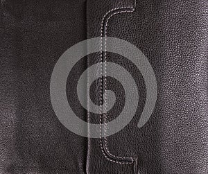 Black leather texture background