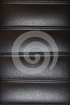 Black Leather Texture From Chair photo