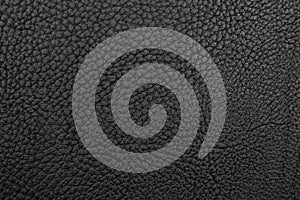 Black leather texture. Close up