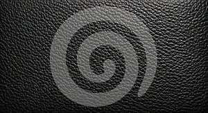 Black Leather Texture Background with Grainy and Smooth Pattern for Design Elements
