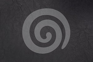 Black leatherette texture for background and empty space for text.